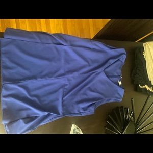 Blue peplum too size large